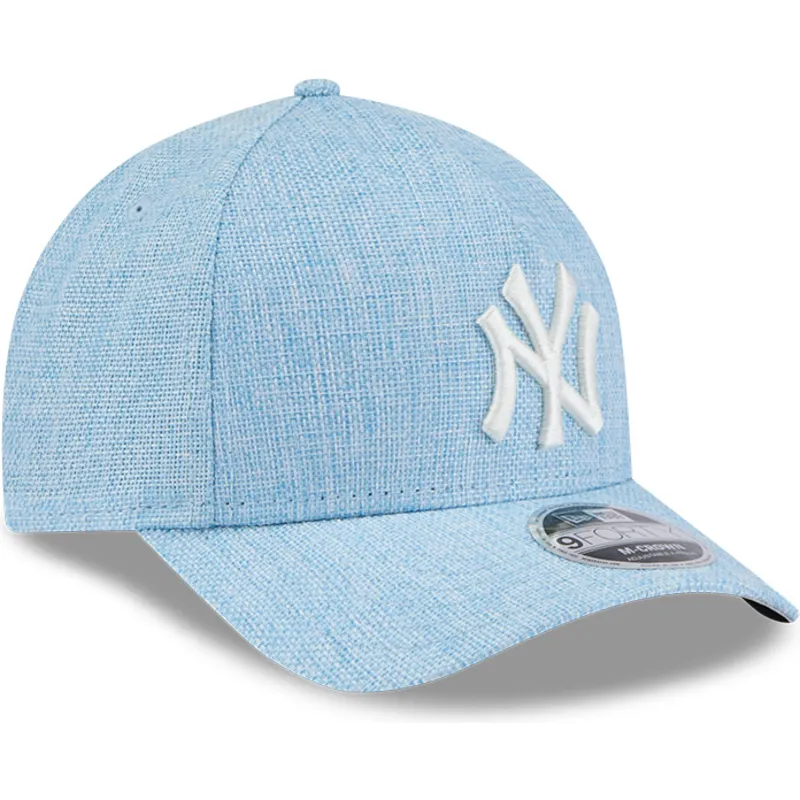 kapa-zaobljena-plava-snapback-9forty-m-crown-a-frame-cotton-weave-new-york-yankees-mlb-new-era