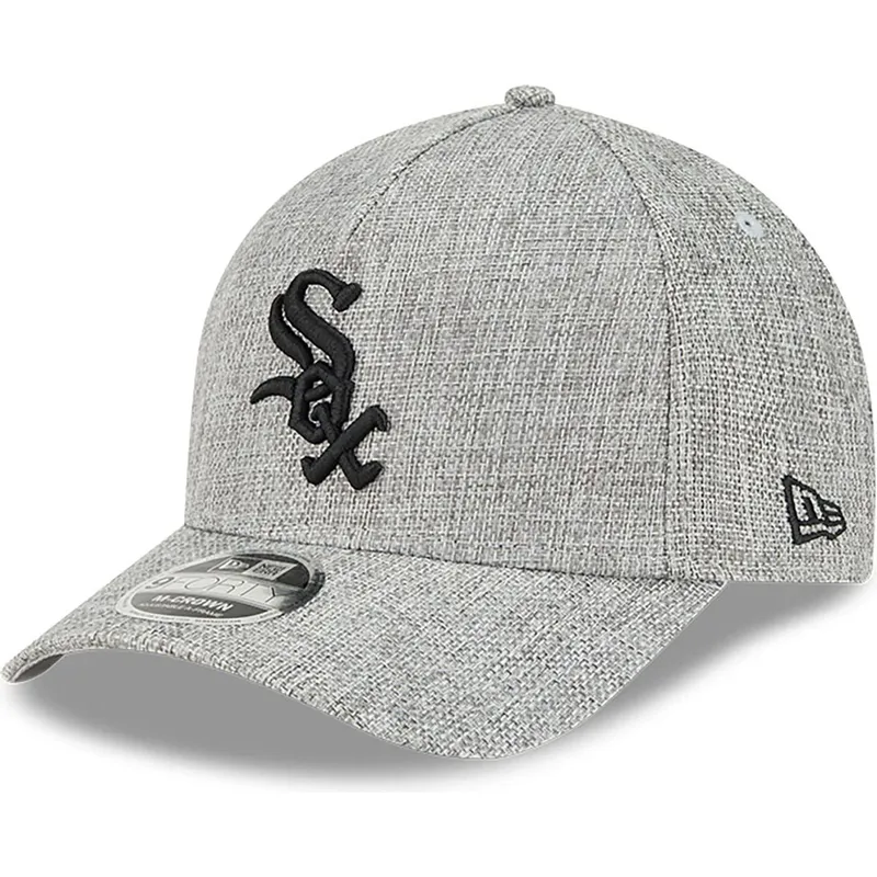 kapa-zaobljena-siva-snapback-9forty-m-crown-a-frame-cotton-weave-chicago-white-sox-mlb-new-era