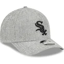 kapa-zaobljena-siva-snapback-9forty-m-crown-a-frame-cotton-weave-chicago-white-sox-mlb-new-era