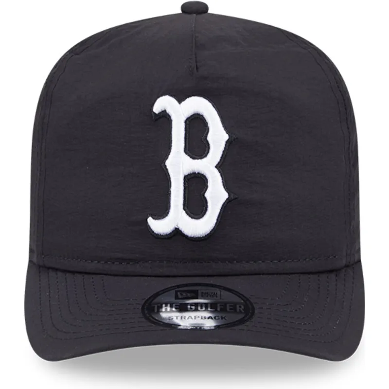 kapa-zaobljena-crna-podesiv-golfer-everyday-nylon-boston-red-sox-mlb-new-era