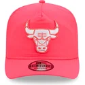 cap-zaobljena-pink-adjustable-strap-golfer-everyday-nylon-chicago-bulls-nba-new-era