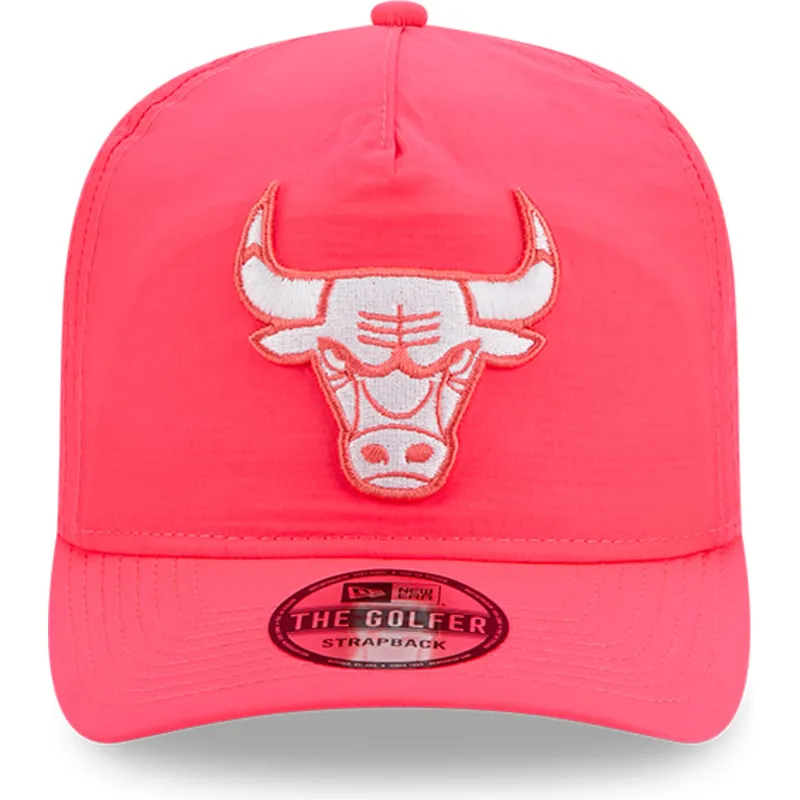 cap-zaobljena-pink-adjustable-strap-golfer-everyday-nylon-chicago-bulls-nba-new-era