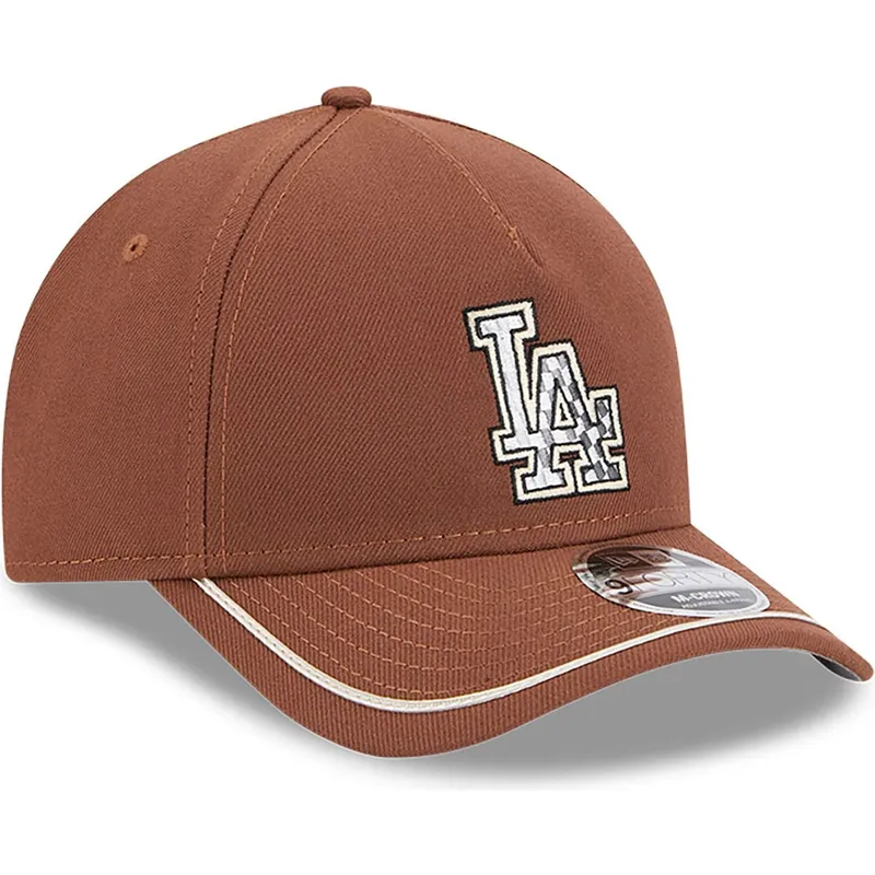 cap-zaobljena-brown-snapback-9forty-m-crown-a-frame-motorsport-los-angeles-dodgers-mlb-new-era