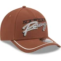cap-zaobljena-brown-snapback-9forty-m-crown-a-frame-motorsport-nascar-new-era
