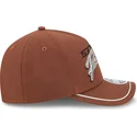 cap-zaobljena-brown-snapback-9forty-m-crown-a-frame-motorsport-nascar-new-era