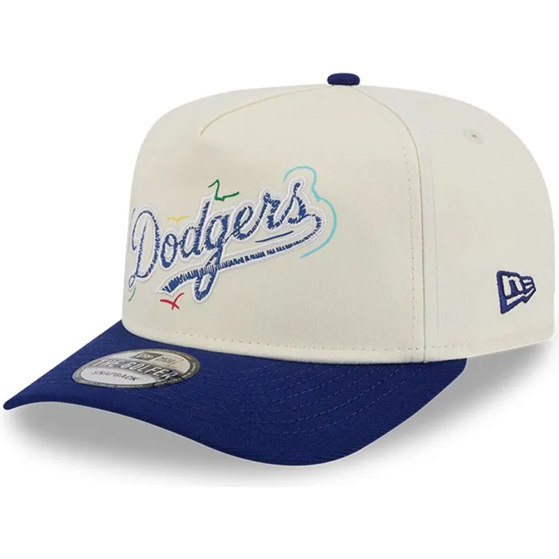 kapa-zaobljena-plava-snapback-golfer-team-scribble-los-angeles-dodgers-mlb-new-era