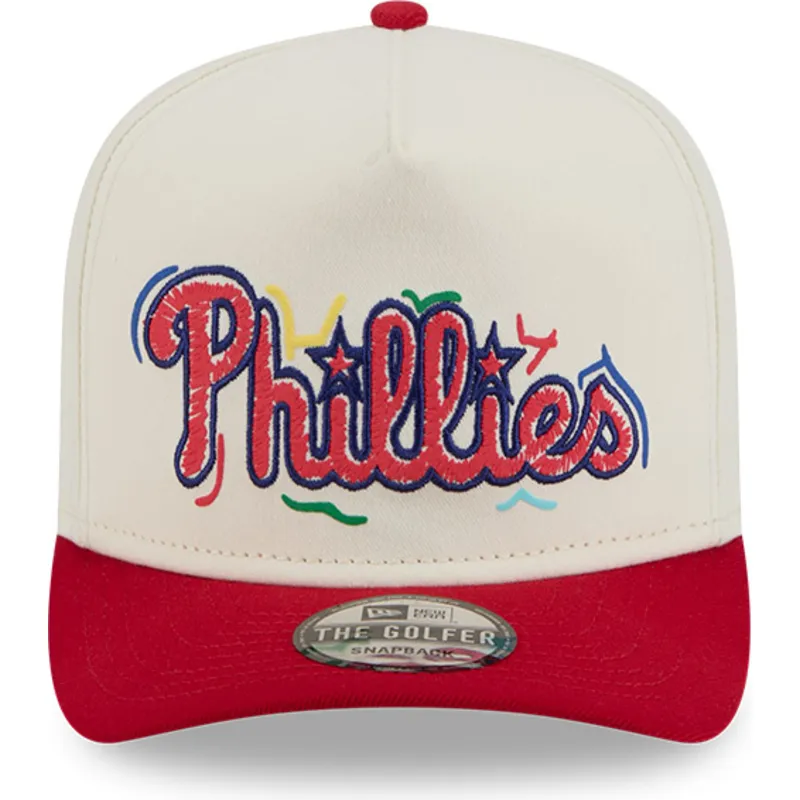 kapa-zaobljena-crvena-snapback-golfer-team-scribble-philadelphia-phillies-mlb-new-era kapa-zaobljena-crvena-snapback-golfer-team-scribble-philadelphia-phillies-mlb-new-era