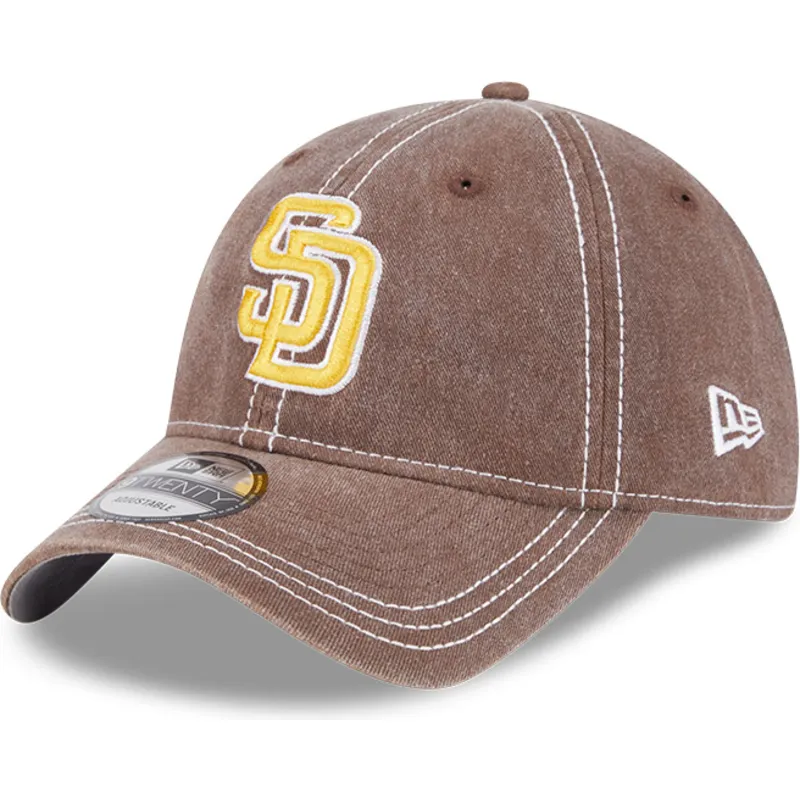 kapa-zaobljena-smeda-podesiv-9twenty-washed-contrast-san-diego-padres-mlb-new-era