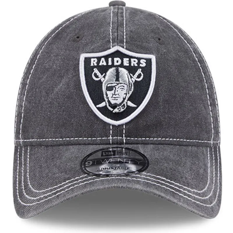 kapa-zaobljena-siva-podesiv-9twenty-washed-contrast-las-vegas-raiders-nfl-new-era