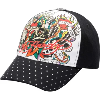 Cap zaobljena black adjustable strap Ed Hardy