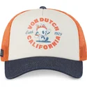 von-dutch-crew22-beige-orange-and-blue-trucker-hat