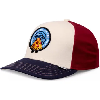 Kapa zaobljena višebojno snapback za djecu Peace Pizza Food Djinns