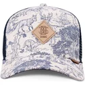 djinns-hft-deer-pattern-navy-blue-trucker-hat