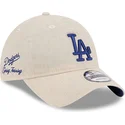 kapa-zaobljena-bez-podesiv-9twenty-linen-spring-training-fan-pack-2025-los-angeles-dodgers-mlb-new-era