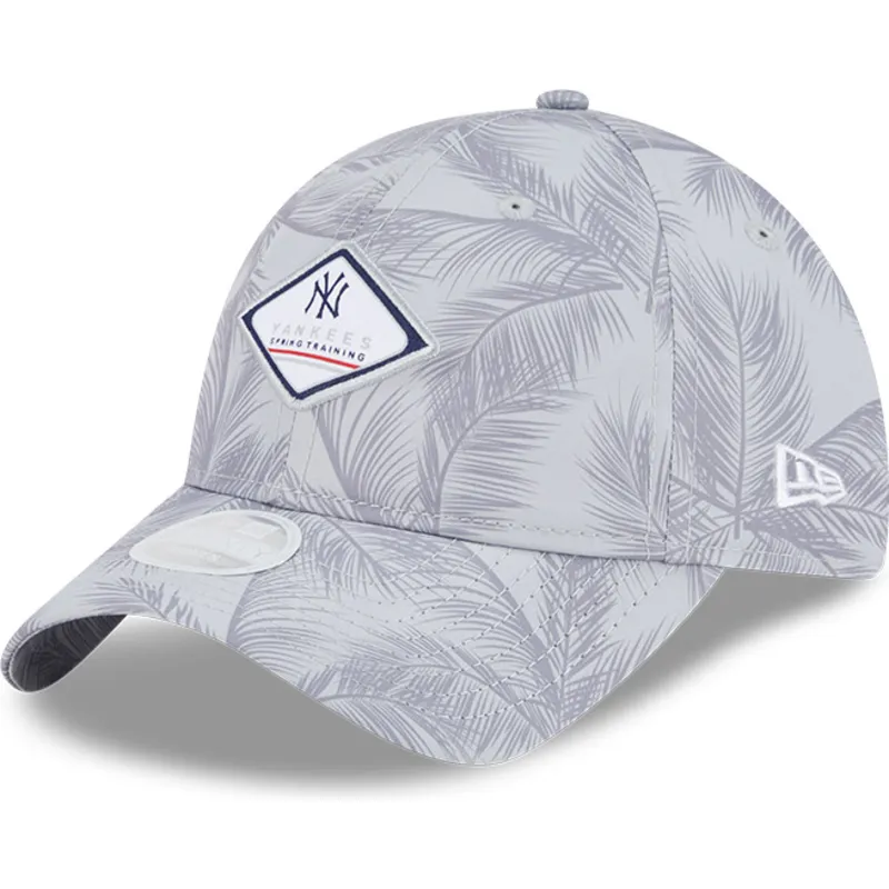 kapa-zaobljena-siva-podesiv-9twenty-leaf-open-back-spring-training-fan-pack-2025-new-york-yankees-mlb-new-era