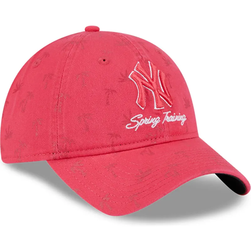 kapa-zaobljena-ruzicasta-podesiv-9twenty-pattern-spring-training-fan-pack-2025-new-york-yankees-mlb-new-era