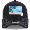 kapa-zaobljena-mornarsko-plava-snapback-9forty-a-frame-patch-spring-training-fan-pack-2025-new-york-yankees-mlb-new-era