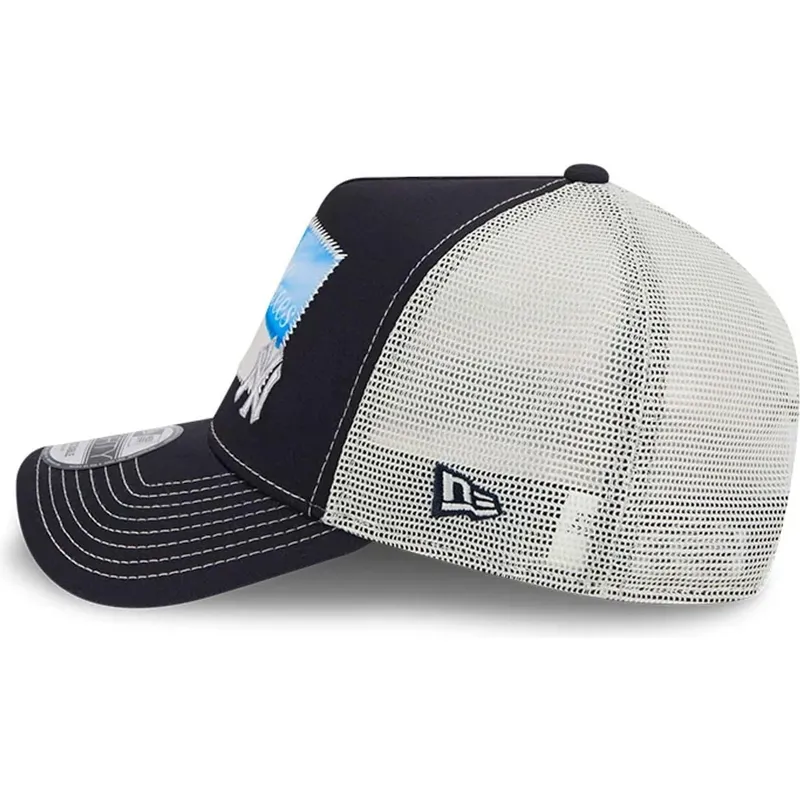 kapa-zaobljena-mornarsko-plava-snapback-9forty-a-frame-patch-spring-training-fan-pack-2025-new-york-yankees-mlb-new-era