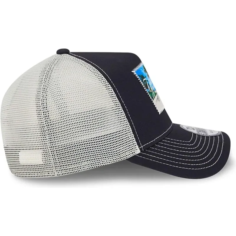 kapa-zaobljena-mornarsko-plava-snapback-9forty-a-frame-patch-spring-training-fan-pack-2025-new-york-yankees-mlb-new-era