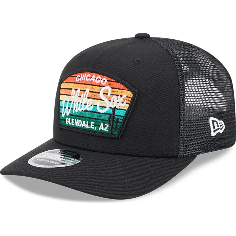 kapa-zaobljena-crna-snapback-9seventy-stretch-snap-mesh-spring-training-fan-pack-2025-chicago-white-sox-mlb-new-era