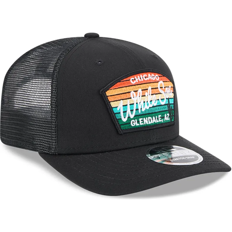 kapa-zaobljena-crna-snapback-9seventy-stretch-snap-mesh-spring-training-fan-pack-2025-chicago-white-sox-mlb-new-era