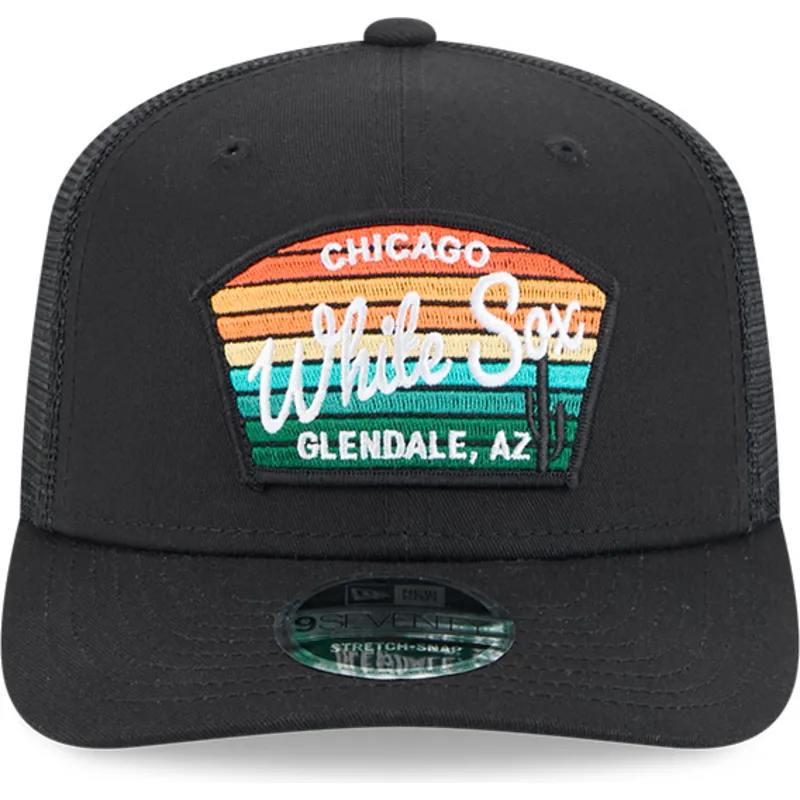kapa-zaobljena-crna-snapback-9seventy-stretch-snap-mesh-spring-training-fan-pack-2025-chicago-white-sox-mlb-new-era