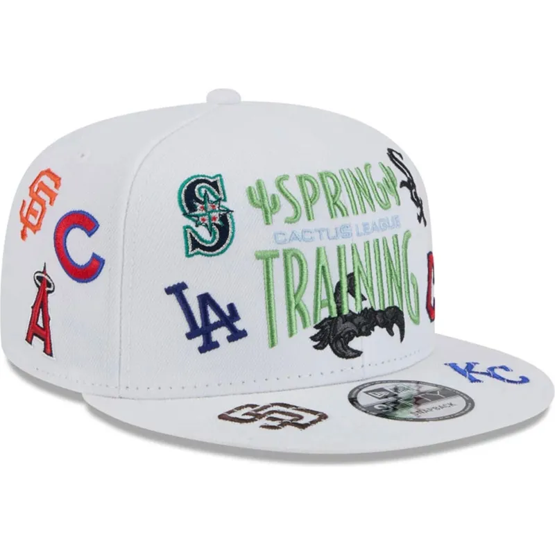 kapa-ravna-bijela-snapback-9fifty-scatter-spring-training-fan-pack-2025-mlb-new-era