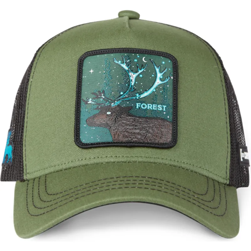 kapa-zaobljena-zelena-snapback-forest-for2-jelen-mitska-bica-capslab