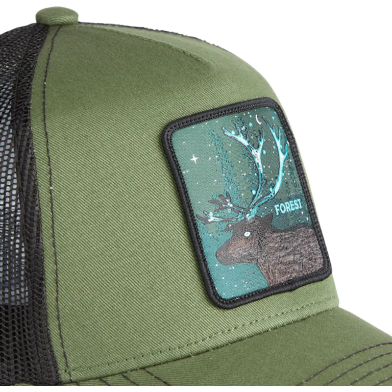 kapa-zaobljena-zelena-snapback-forest-for2-jelen-mitska-bica-capslab