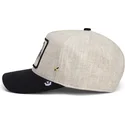 goorin-bros-curved-brim-scorpion-deadly-lethal-linen-rugged-comfort-the-farm-beige-and-black-snapback-cap