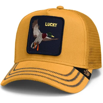 kapa-zaobljena-zuta-snapback-lucky-gotta-be-quicker-core-canvas-the-farm-goorin-bros