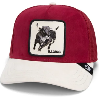 Kape zaobljena crvena snapback toro The Suede Bull Global Core Micro Suede The Farm The Farm de Goorin Bros.