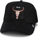 kapa-zaobljena-crna-snapback-dead-the-suede-skull-global-core-micro-suede-the-farm-goorin-bros