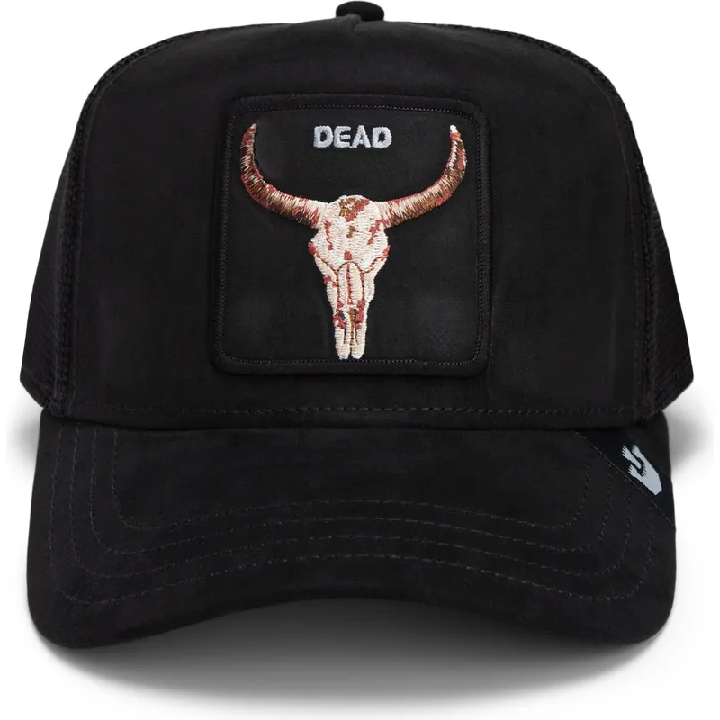 kapa-zaobljena-crna-snapback-dead-the-suede-skull-global-core-micro-suede-the-farm-goorin-bros