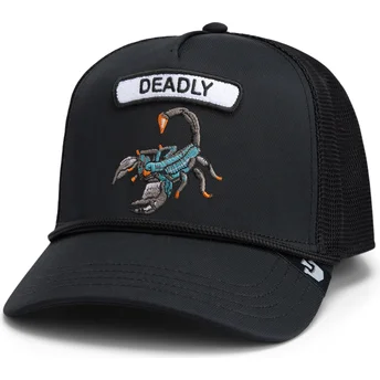 Kapa zaobljena crna snapback GB2 Deadly Scorp The Rocker The Farm Goorin Bros.