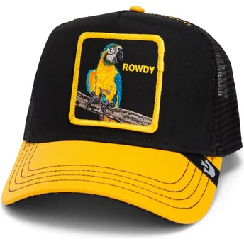 Goorin Bros. Parrot The Rowdy Bird Fab Farm Black and Yellow Trucker Hat