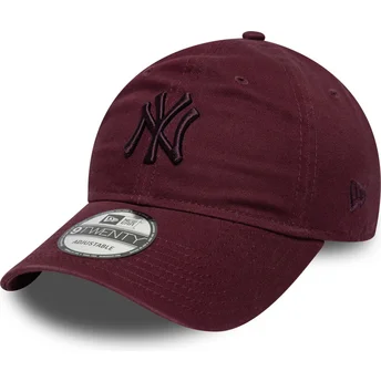 New Era Curved Brim 9TWENTY Colour Pack New York Yankees MLB Maroon Adjustable Cap