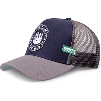 Kapa zaobljena mornarsko plava snapback Live Slow Die Old HFT Coastal