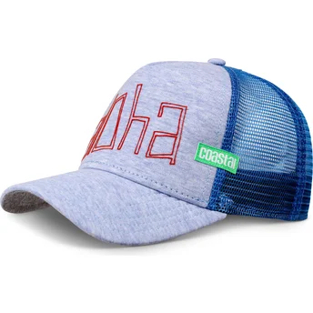 Coastal Aloha Jersey HFT Blue Trucker Hat