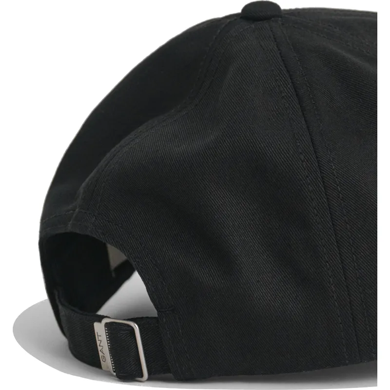 kapa-zaobljena-crna-podesiv-shield-cotton-twill-black-gant