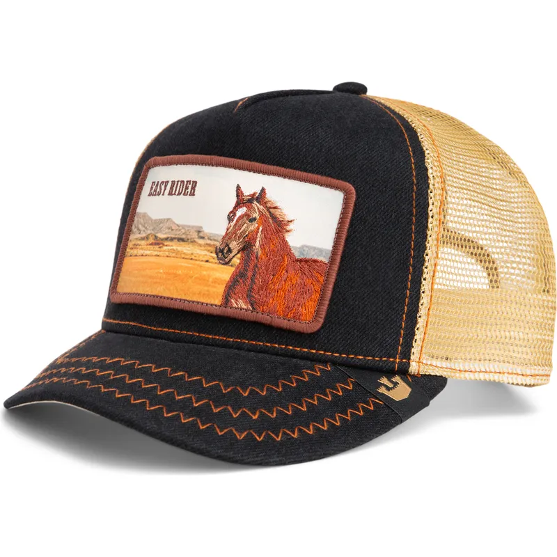 kapa-zaobljena-crna-snapback-easy-rider-wild-heart-the-farm-goorin-bros
