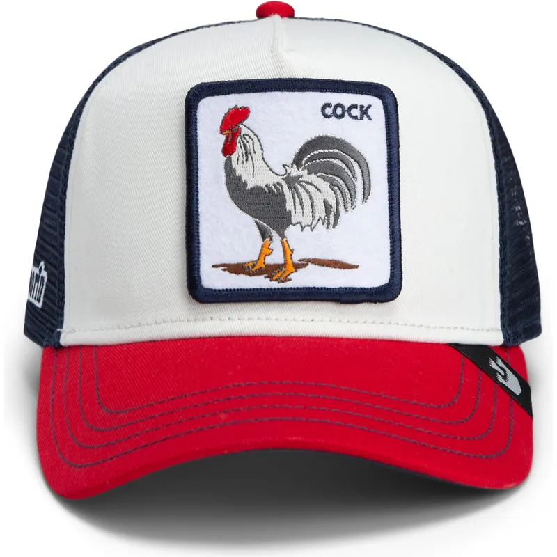 kapa-zaobljena-visebojno-snapback-goorin-bros-cock-team-rooster-original-recipe-team-pride-the-farm-white-navy-blue-and-red-hat-