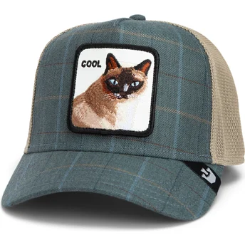 Cap zaobljena blue snapback Goorin Bros. Cool Cat Luxury Moon The Farm Blue Hat The Farm de Goorin Bros.