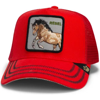 Cap zaobljena red snapback Goorin Bros. Horse Rebel The Wild West Core Canvas The Farm Red Hat The Farm de Goorin Bros.