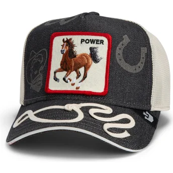 Kapa zaobljena mornarsko plava snapback Goorin Bros. Power Full Throttle Horse Play The Farm Navy Blue Hat The Farm Goorin Bros.