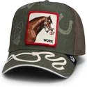 kapa-zaobljena-zelena-snapback-goorin-bros-work-double-shift-horse-play-the-farm-green-hat-the-farm-goorin-bros