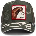 kapa-zaobljena-zelena-snapback-goorin-bros-work-double-shift-horse-play-the-farm-green-hat-the-farm-goorin-bros