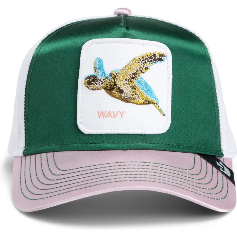kapa-zaobljena-visebojno-snapback-goorin-bros-turtle-wavy-allablur-great-escape-the-farm-green-white-and-pink-hat-the-farm-goori