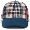 cap-zaobljena-navy-blue-snapback-goorin-bros-curved-brim-raised-in-a-barn-papa-cap-madras-the-farm-navy-blue-and-red-cap-the-far