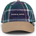 kapa-zaobljena-visebojno-snapback-goorin-bros-curved-brim-hardly-working-papa-cap-madras-the-farm-navy-blue-and-brown-cap-the-fa